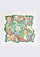 Maneesha Ruia Floral Maze Print Silk Square Scarf — vibrant floral print with ivory lace border in silk twill