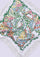 Maneesha Ruia Floral Maze Print Silk Square Scarf — vibrant floral print with ivory lace border in silk twill