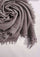 Maneesha Ruia gray knitted fine wool cashmere wrap with silver lurex, luxury designer winter wrap for women