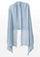 Maneesha Ruia light blue knitted fine wool cashmere wrap with silver lurex, luxury designer wrap for women