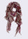 Maneesha Ruia multi-colored stripe print georgette elasticated scarf, lightweight luxury designer scarf for women
