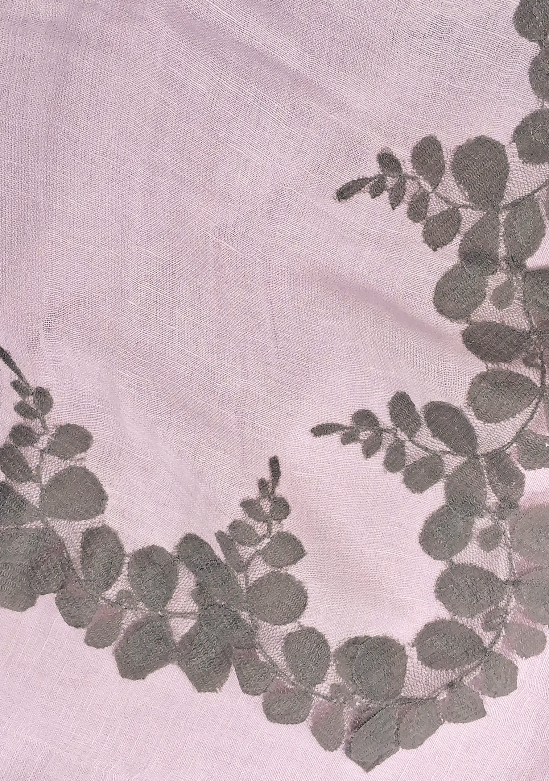 maneesharuia baby pink linen modal scarf