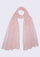 Maneesha Ruia soft pink modal silk scarf with soft pink lace panels, lightweight luxury designer scarf detail
